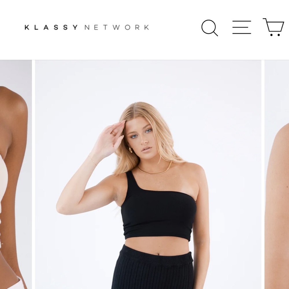 One shoulder crop brami